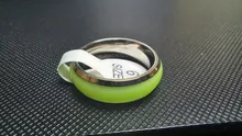 Anillos luminosos de acero inoxidable para hombre y mujer, joyería brillante en la oscuridad, Color azul, rosa y verde, ZL-001