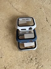 Cristal + Fundas para Apple Watch Series SE 654321, Protector de pantalla de parachoques completo + Accesorios de cubierta, 44mm, 40mm, 42mm, 38mm, 360