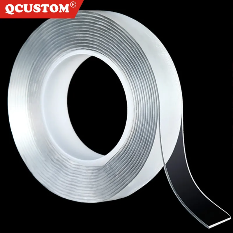 QCUSTOM Tape Tie Glue Traceless Acrylic Transparent Adhesive-Tape Clear Nano No-Trace Waterproof Reuse Washable 3m/5m Removable
QCUSTOM Tape Tie Glue Traceless Acrylic Transparent Adhesive-Tape Clear Nano No-Trace Waterproof Reuse Washable 3m/5m Removable