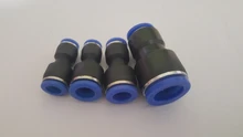 Accesorios Neumáticos Conector recto PU/PG 4-16mm OD manguera reductora 8-6mm plástico empuje en conector rápido Conexión de aire fontanería