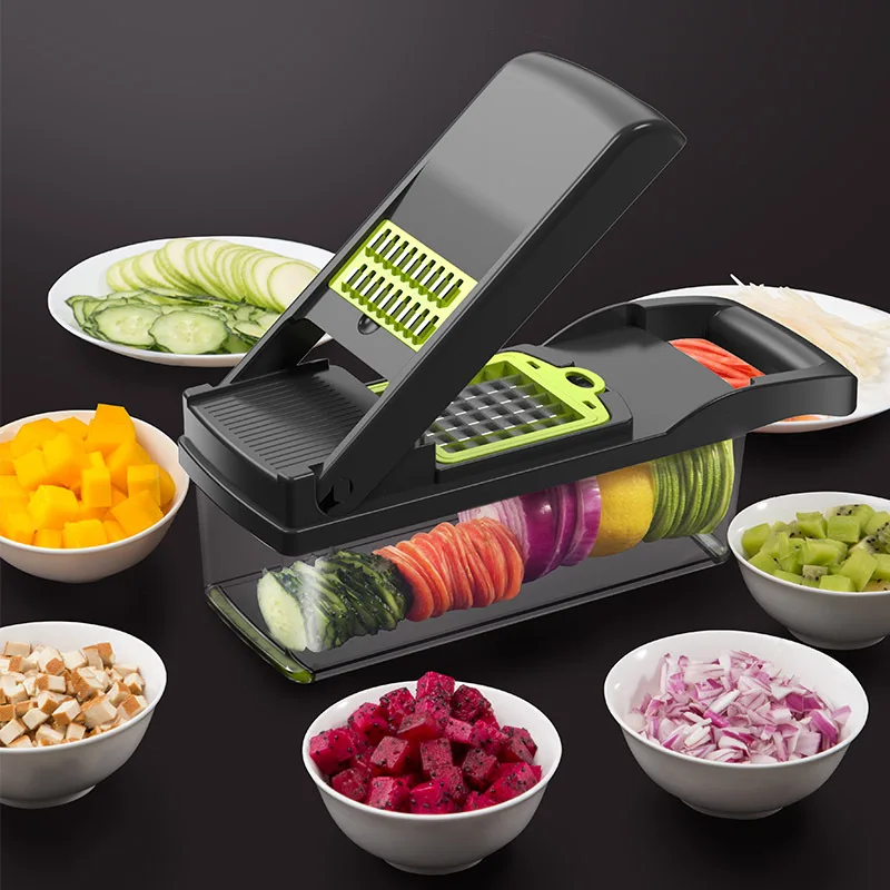 Manual Vegetable Chopper Onion Cutter with Storage Container Food Processor Multi-Use Grater Slicer Dicer Kitchen Tools Gadgets
Manual Vegetable Chopper Onion Cutter with Storage Container Food Processor Multi-Use Grater Slicer Dicer Kitchen Tools Gadgets