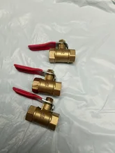 Válvula de bola de cierre de línea de combustible y Gas, accesorios de tubería, conector neumático, manija de controlador, espiga para manguera en línea, 6-12MM, latón, agua, aceite, aire