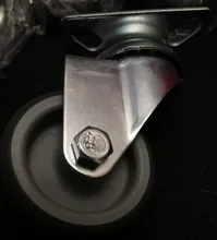 8 unids/set de ruedas para muebles de 50mm ruedas de ruedas giratorias con 360 grados de la placa superior ruedas de sillas de oficina