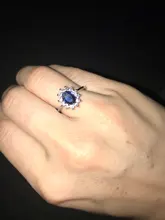 Anillos CC para mujer, joyería Vintage de lujo, Circonia cúbica, piedra azul roja, joyas de compromiso para novia, CC626