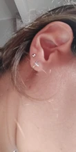 Pendientes pequeños de plata de ley S925 para mujer, con forma de hueso del oído, orejera hipoalergénica sencilla, con personalidad