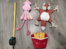 De calamar juguete de perro de mascota de peluche de juguete de masticar cachorro prensa sonido de chirrido juguetes para perros varios juguetes