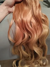 TALANG-extensiones de cabello rizado, accesorio largo, liso y ondulado, color negro y marrón, 5 pinzas para el pelo