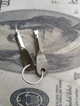 Llavero de bolsillo Multiherramienta Precisión en forma de llave Acero fundido mini Destornillador Phillips ranurado Edc Accesorios para mochila multifunción