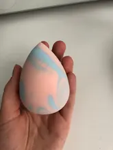 Esponja de maquillaje, esponja cosmética para polvos base, licuadora de belleza suave, herramienta en forma de gota de agua