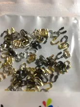 Protectores de alambre para fabricación de joyas, accesorios de forma de U, 100 unids/lote, 4x4mm