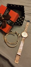 Conjunto de relojes de pulsera para mujer, relojes analógicos de cuarzo de oro rosa, correa de acero inoxidable, femenino