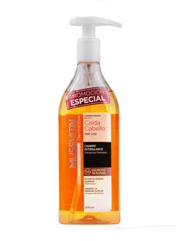 Mussvital 400ml hair anti-fall shampoo without silicones or sulfates. Increases capillary density.
Mussvital 400ml hair anti-fall shampoo without silicones or sulfates. Increases capillary density.