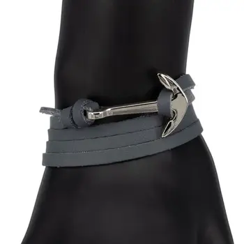 Leather bracelet otokodesign 52246 (Gray, lock-loop, genuine leather)
Leather bracelet otokodesign 52246 (Gray, lock-loop, genuine leather)