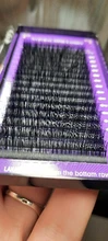 LAKANAKU 16 filas clásico pestañas individuales de seda extensiones de pestañas de vizón extensión volumen 8-18MM maquillaje profesional de pestañas