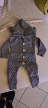 Suéter de tejido para bebé recién nacido de 0 a 24M, monos, pelele suave y cálido para otoño e invierno, monos con capucha para orejas de oso, chaquetas