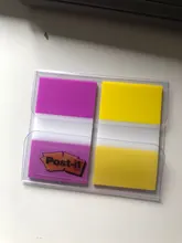 Etiqueta indicadora de gran tamaño, notas adhesivas de índice de 2 colores, clasificación, almohadilla de notas, marca grande, fiable, 3M, 25mm x 44mm