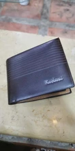 Cartera Vintage de cuero para hombre, monedero corto y delgado, tarjeteros, T002