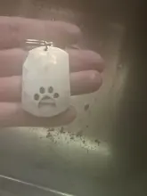 Nextvance de etiqueta de perro foto llavero con mensaje de acero inoxidable grabado fotografía llavero para perro y amor la gente perro Keepsak