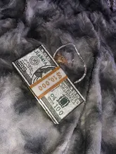 Cartera con pedrería para dinero, bolso de mano de noche, de hombro, PARA CENA DE BODA, 8 colores, 10000 dólares