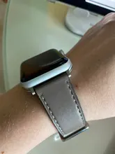 Correa de cuero para Apple watch, banda de 44mm, 40mm, 38mm, 42mm, iWatch, pulsera de una sola vuelta, reloj para Apple watch series 5 4 3 se 6