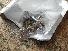 Ganchos de los pendientes, accesorios de aleación para fabricación de joyas, pendientes de gancho con forma de gota, 17x20mm, 100 Uds.