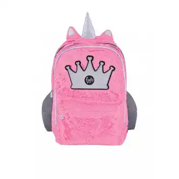Backpack Big Crown Fuchsia/Silver With LED Light and Reversible Sequins
Backpack Big Crown Fuchsia/Silver With LED Light and Reversible Sequins