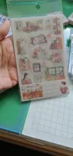 Pegatinas decorativas de diario para niñas, etiqueta de palo de Scrapbooking, diario, papelería, álbum, diario planificadores, pegatinas, 6 unids/lote