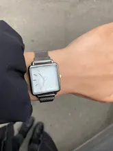 Reloj de pulsera cuadrado para mujer, relojes de pulsera de lujo dorados para mujer y niña, reloj de cuarzo de moda para mujer, reloj de cuarzo para mujer