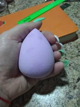 Milagro 1 Uds polvo esponja de maquillaje Puff en seco y en húmedo combinado maquillaje de belleza de calabaza en polvo Puff corte biselado de esponja herramientas