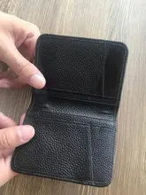 Tarjetero de cuero para hombre y mujer, billetera plegable para tarjetas de identificación y de crédito, cubierta de viaje para pasaporte de negocios Vintage