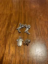 20 piezas de dijes cigüeña bebé pájaro 23x18mm tibetano bronce plata Color colgantes joyería antigua fabricación artesanal DIY