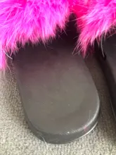 Fur Slippers Rainbow-Shoes Flip-Flops Slides Furry Fluffy Girls Kids Summer Children