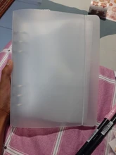 Carpeta de hojas sueltas translúcidas A5/A6, 6 agujeros, funda para Bloc de notas, cuaderno, planificador, suministros de oficina, producto de archivo