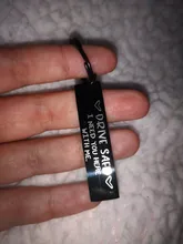 LLavero de seguridad de acero inoxidable para coche, accesorio para llaves, bonito y divertido, para pareja, novio y novia, color negro