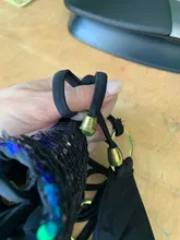 Nayooton-Conjunto de Bikini triangular con lentejuelas brillantes para mujer, ropa de playa Sexy con cordón, traje de baño de cuello alto cruzado con cuello Halter, traje de baño de cintura baja