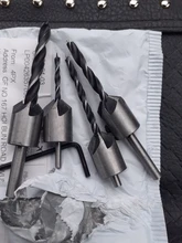 HCS-Juego de brocas avellanadas de 5 flauta, conjunto para carpintería, conjunto para taladro de banco tornillo de escariador Woo, herramienta de 3-6mm