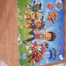 Rompecabezas de madera de la patrulla canina para niños, juguete educativo de aprendizaje temprano para regalo de Navidad