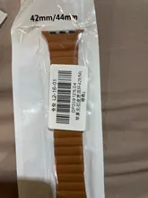 Correa de cuero para Apple watch, banda magnética de 44mm, 40mm, 38mm y 42mm, iWatch Series 3, 4, 5, 6 SE