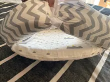 Cama nido portátil para bebé recién nacido, cuna de viaje, tumbona de bebé, parachoques con cojín de almohada