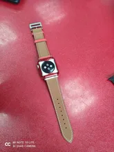 Correa de cuero para Apple watch, banda de 44mm, 40mm, 38mm, 42mm, iWatch, pulsera de una sola vuelta, reloj para Apple watch series 5 4 3 se 6