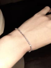 ZHOUYANG-pulsera de Zirconia cúbica para mujer, 4 colores de lujo, 4 garras, mosaico, Color plata, regalo de joyería, H095