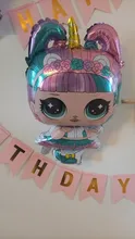Anime nuevo LOL sorpresa 18 pulgadas globo de figura juguetes habitación Dcorations globos de papel de aluminio juguete niños chica lols juguetes regalo de cumpleaños