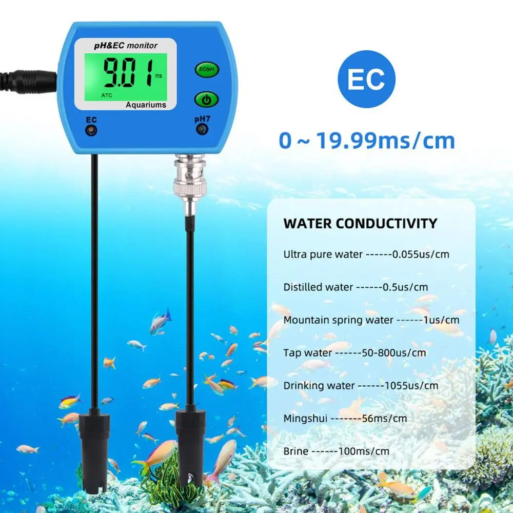 Mini Multifunction Ph / Ec Bs 2 in 1 Water Quality Tester Pool Monitor Meter Digital Lcd Water Meter Tester Us & Eu
Mini Multifunction Ph / Ec Bs 2 in 1 Water Quality Tester Pool Monitor Meter Digital Lcd Water Meter Tester Us & Eu