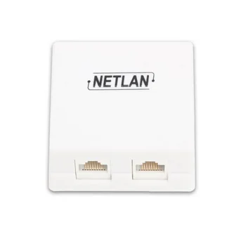 Socket wall netlan ec-uwo-2-ud2-wt-10 2 port, кат.5e (class D), 100 MHz, RJ45/8P8C, 110, T568A/b, unshielded, White
Socket wall netlan ec-uwo-2-ud2-wt-10 2 port, кат.5e (class D), 100 MHz, RJ45/8P8C, 110, T568A/b, unshielded, White