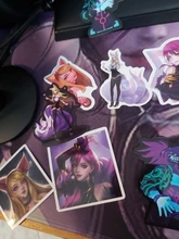 Pegatinas KDA para portátil, juego de pegatinas para guitarra, equipaje, monopatín, teléfono, bicicleta, impermeable, pegatina de Graffiti, juguetes para niños, 10/30/50 unidades