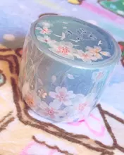 Cinta adhesiva decorativa para álbum de recortes, etiqueta adhesiva japonesa de flores de cerezo Sakura, bricolaje