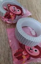 Conjunto de cintas de papel japonés Washi, cinta adhesiva, pegatinas decorativas de papelería, planificador, bricolaje, negro, blanco, rosa, 10M