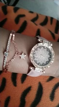 Conjunto de relojes con cielo estrellado para mujer, pulsera de cuero, deportivo, de cuarzo, informal, 2020