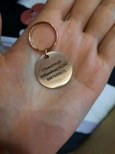 Etiquetas de identificación personalizadas para perros y gatos, colgante con nombre, dirección, Collar