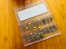 Extensor de vástago de bobinado de reloj de varios tamaños + coronas accesorios Reparación de reemplazo de la barra de extensión del reloj coronas para reloj tallos Juego de Herramientas